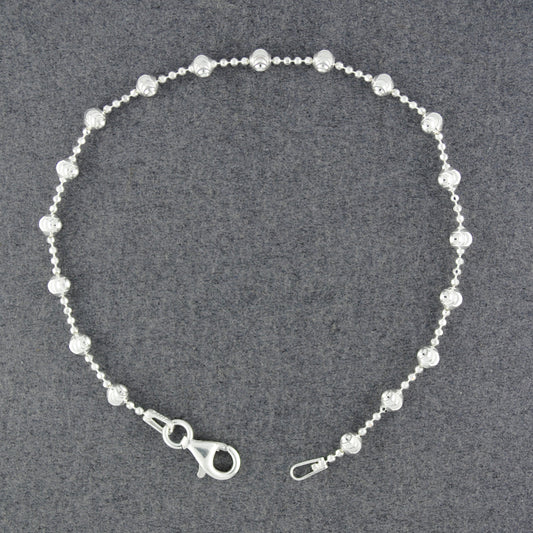 Sterling Silver Sparkling Spheres Bracelet