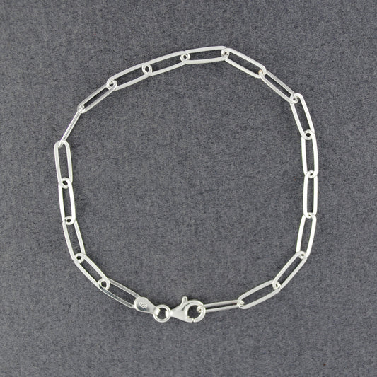 Sterling Silver Staple Bracelet