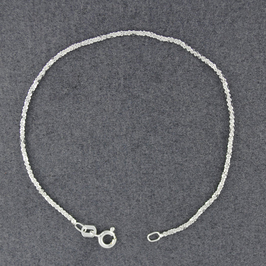 Sterling Silver Sparkling Twist Bracelet