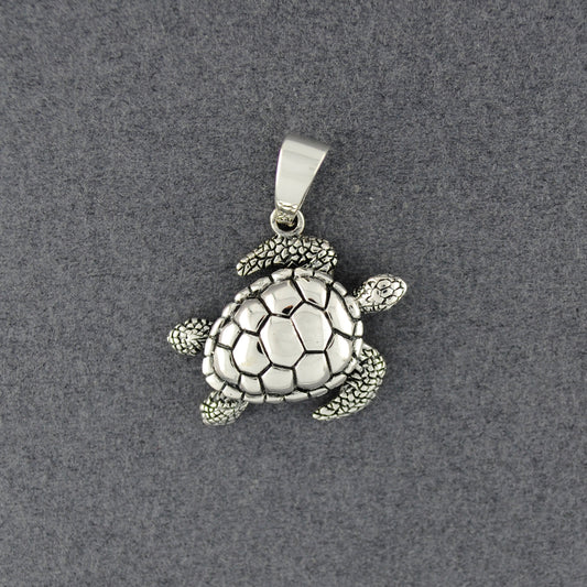 Sterling Silver Turtle Pendant