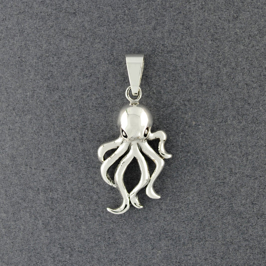 Sterling Silver Octopus Pendant