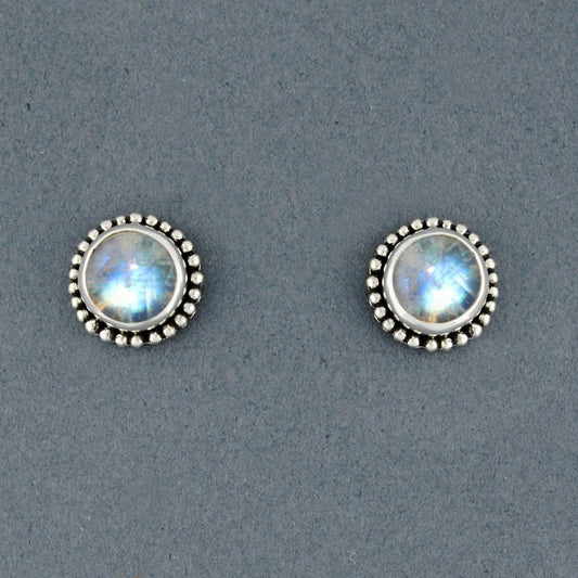 Jupiter Moonstone Stud Earrings