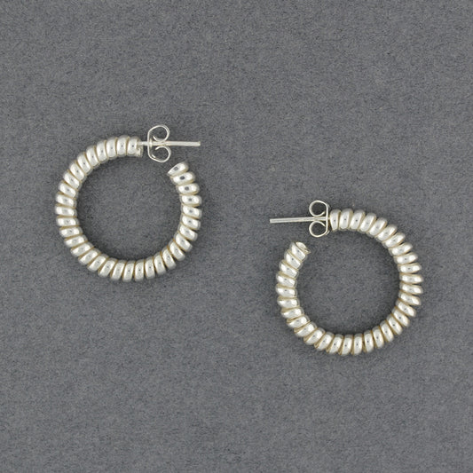 Sterling Silver Thick Twisted Hoop