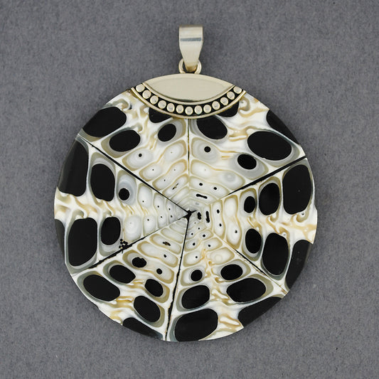 Mosaic Jumbo Black & White Pendant
