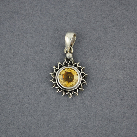 Citrine Sun Pendant
