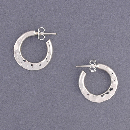 Sterling Silver Reversable Hoop