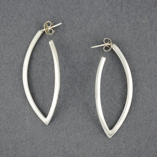 Sterling Silver Pointed Hoop