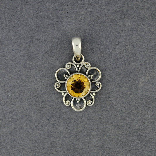 Citrine Swirls Pendant