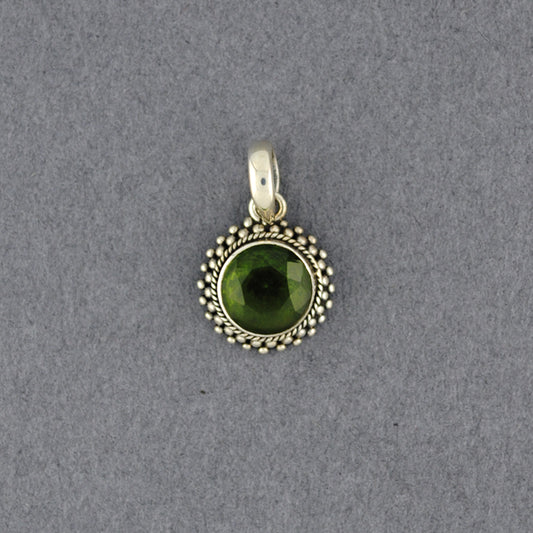 Peridot Circle Pendant