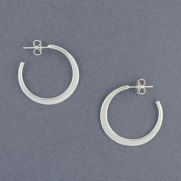 Sterling Silver Narrow Hoop