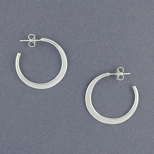 Sterling Silver Narrow Hoop