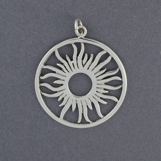 Sterling Silver Sun Pendant