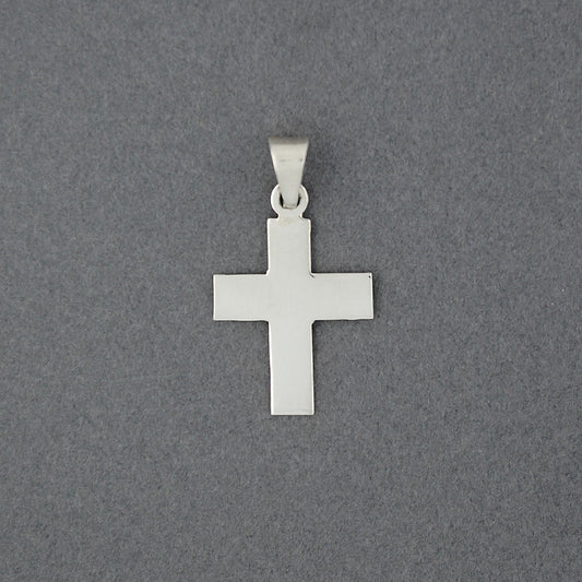 Sterling Silver Small Flat Cross Pendant
