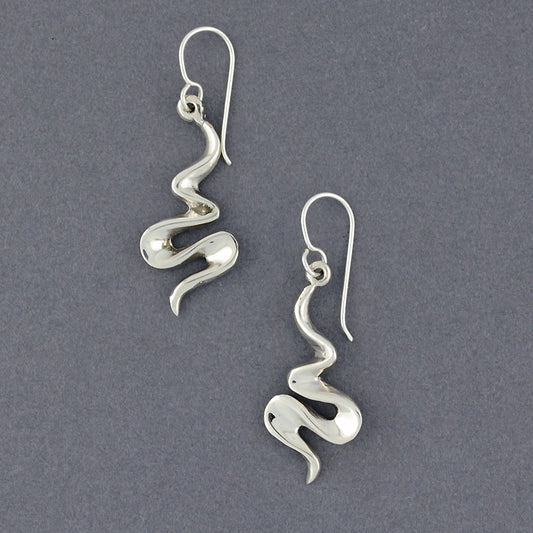 Sterling Silver Squiggle Earring