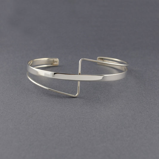 Sterling Silver Criss Cross Cuff