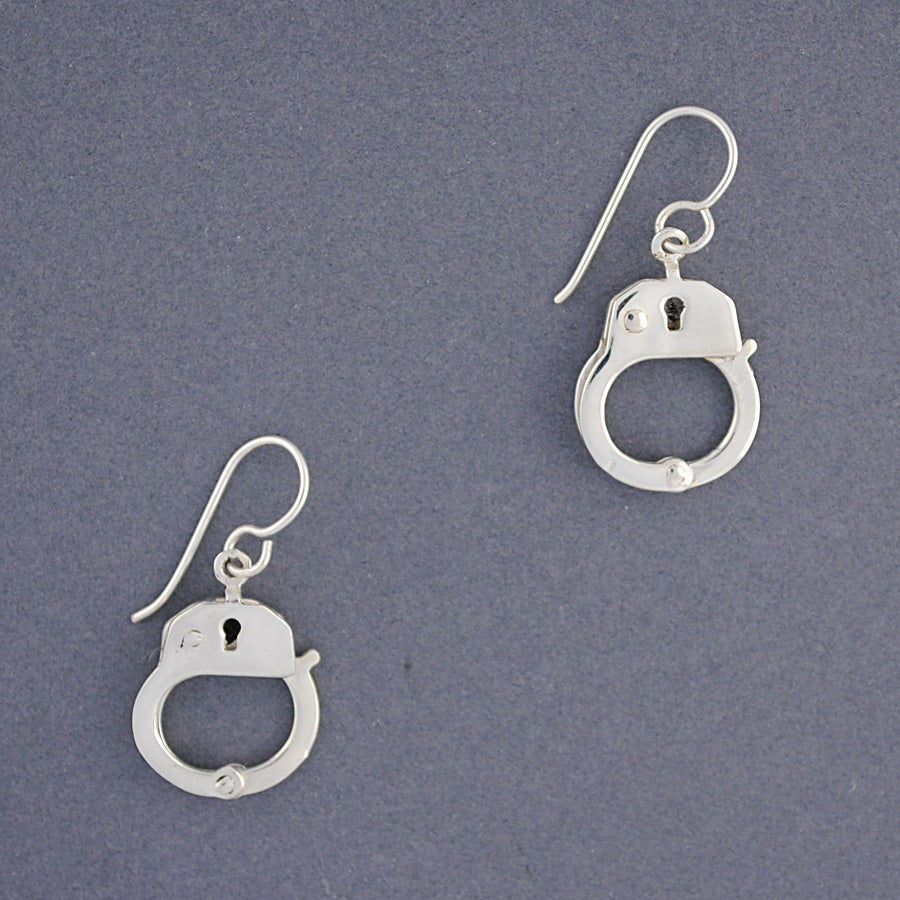 Sterling Silver Handcuff Earrings