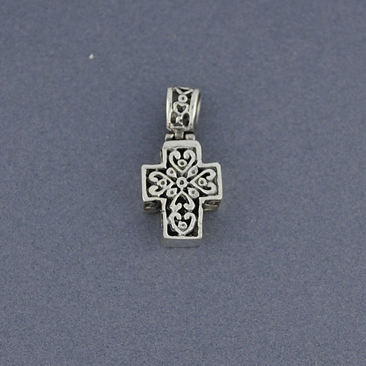 Sterling Silver Ornate Cross Pendant