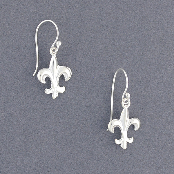 Sterling Silver Fleur-de-lis Earrings
