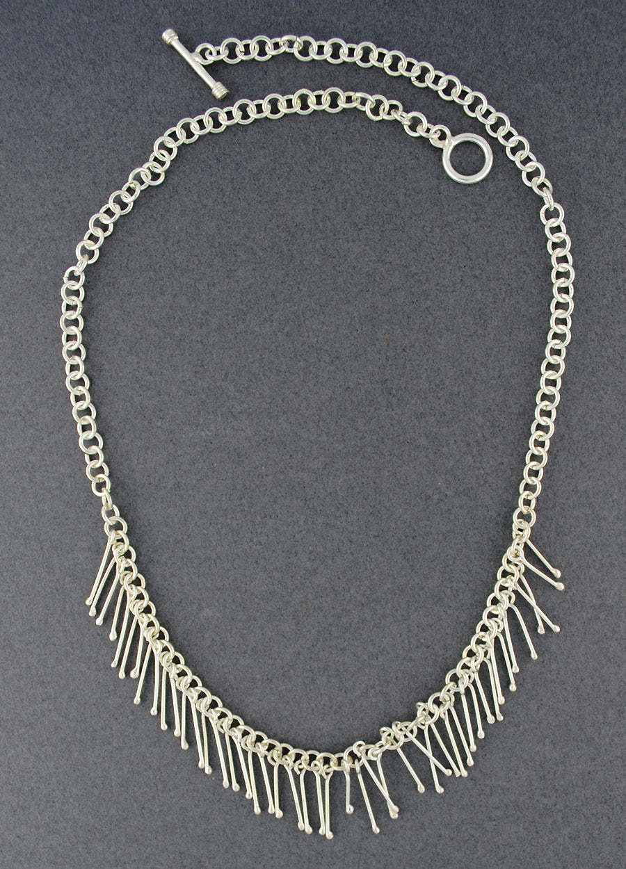 Sterling Silver Garland Necklace