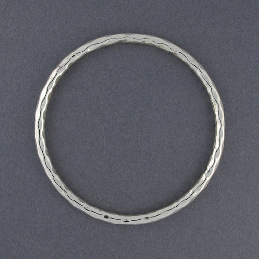 Sterling Silver Hammered Bangle