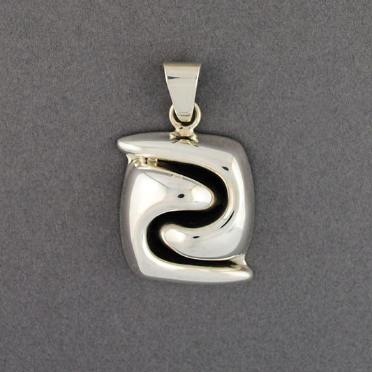 Sterling Silver Abstract Pendant