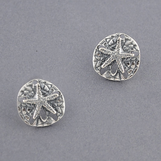 Sterling Silver Sand Dollar Post Earring