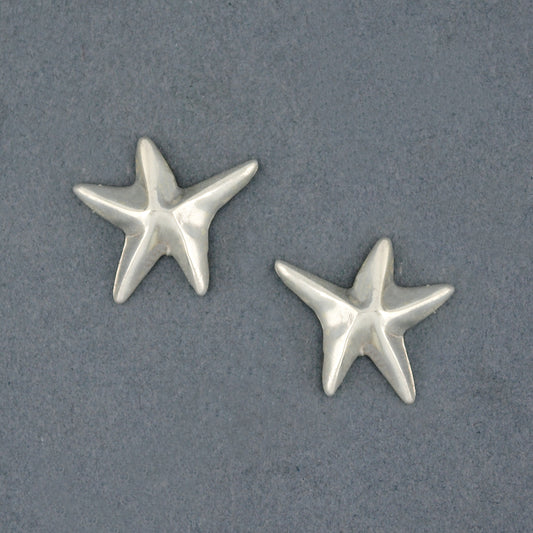 Sterling Silver Thin Starfish Stud Earring