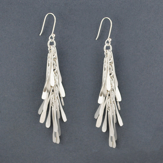 Sterling Silver Rain Earrings