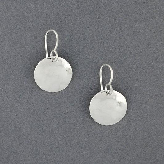 Sterling Silver Mini Hammered Circle Earring