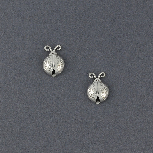 Sterling Silver Ladybug Stud Earrings