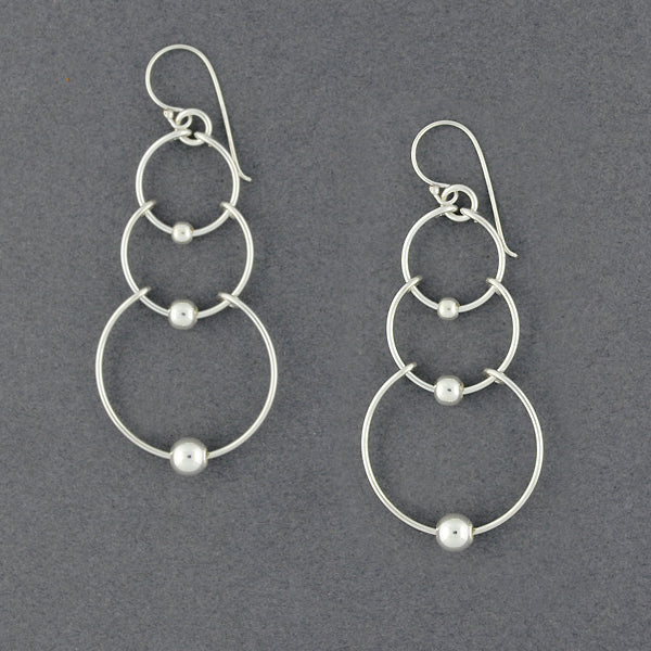 Sterling Silver Loops and Dots Dangle