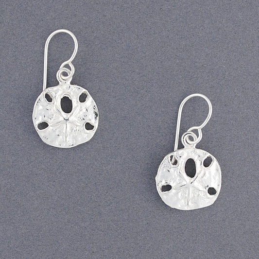 Sterling Silver Sand Dollar Earrings