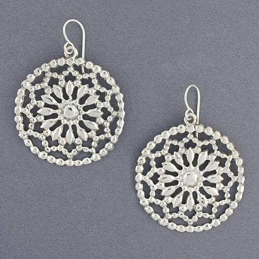 Sterling Silver Dream Catcher Earrings