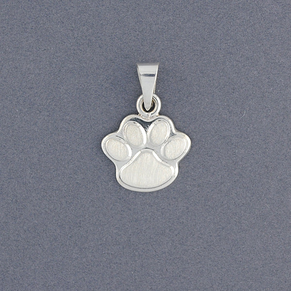 Sterling Silver Paw Print Pendant