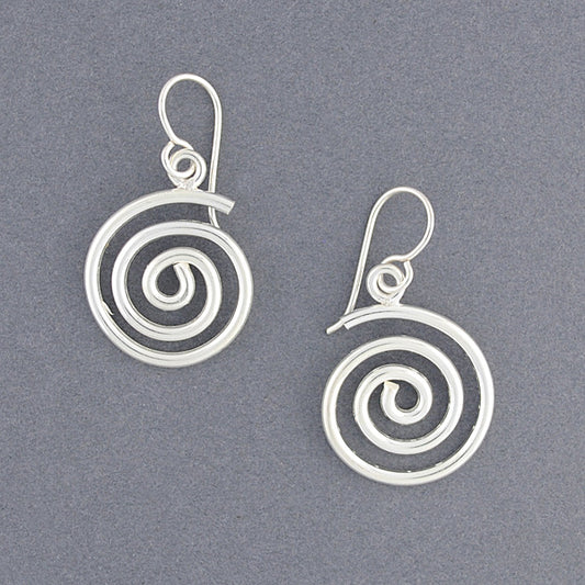 Sterling Silver Thick Spiral Earring