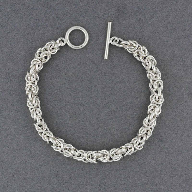 Sterling Silver Intricate Link Bracelet