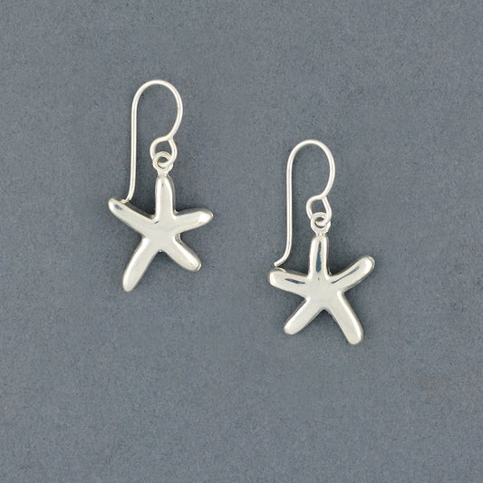 Sterling Silver Starfish Dangle Earrings