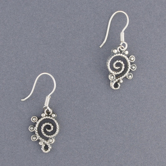 Sterling Silver Antique Rope Earring