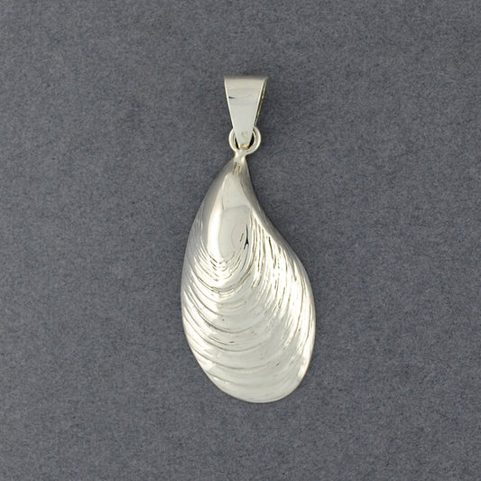 Sterling Silver Mussel Shell Pendant