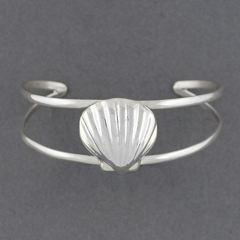 Shell Cuff Sterling Silver Scallop Shell Cuff – Green River Silver Co.