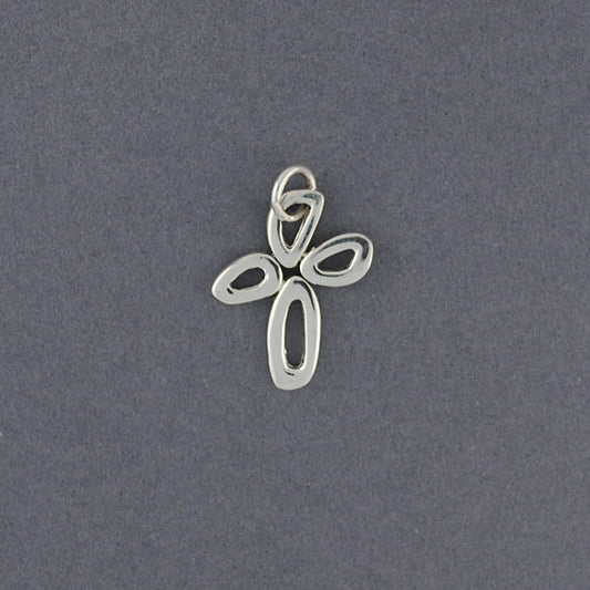 Sterling Silver Bubble Cross Pendant