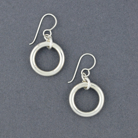 Sterling Silver Mini Bangle Earring