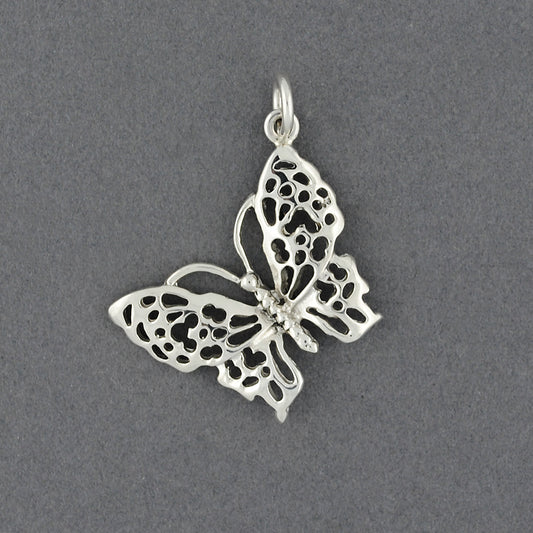 Sterling Silver Cutout Butterfly Pendant