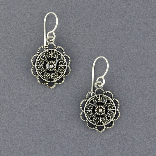 Sterling Silver Mandala Earring