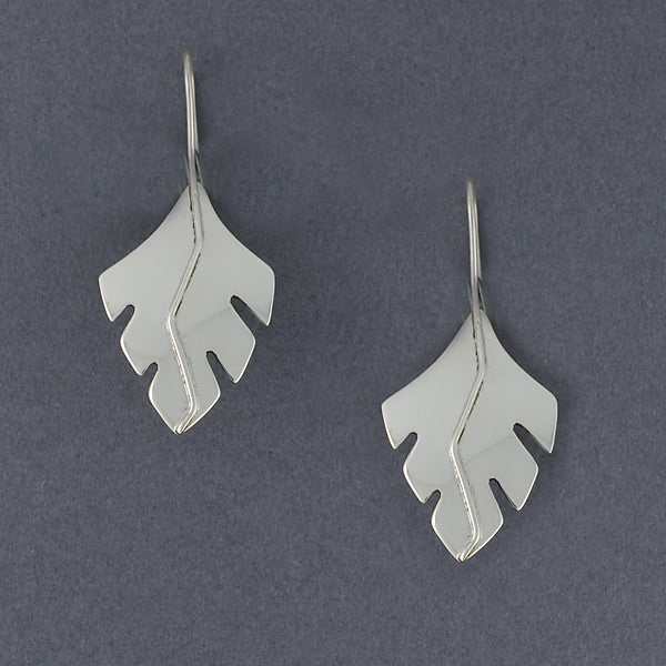 Sterling Silver Tribal Leaf Earrings