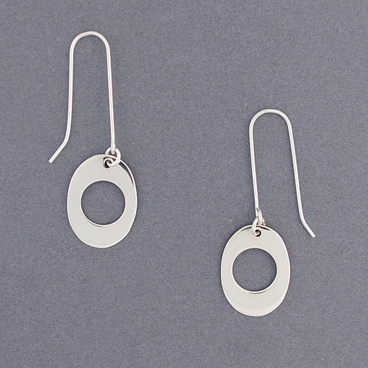 Sterling Silver Oval Earrings