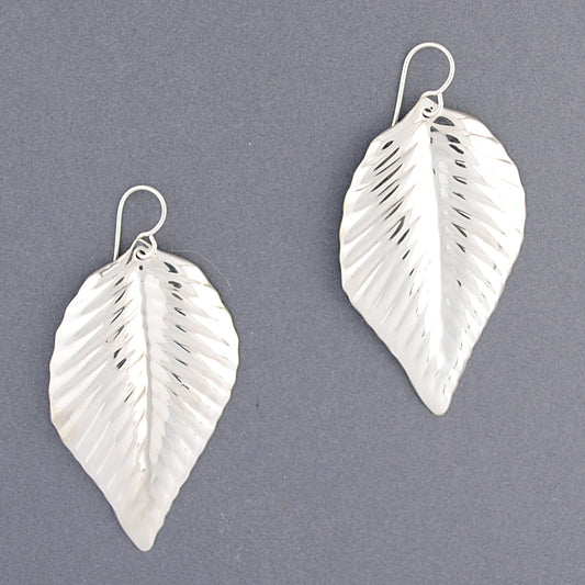 Sterling Silver Palm Leaf Earring