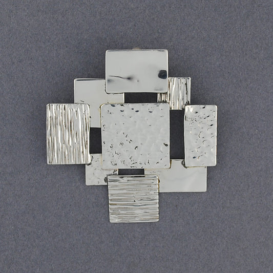 Sterling Silver Deco Pendant