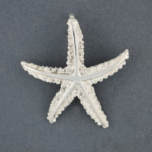 Sterling Silver Textured Starfish Pendant