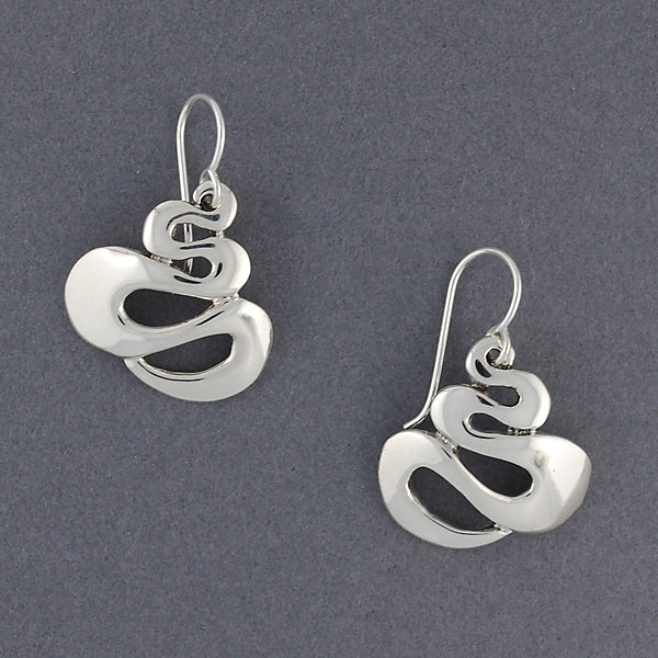 Sterling Silver Winding Earring